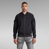 G-Star RAW® Mixed Cargo Bomber Jacket Sweater Black