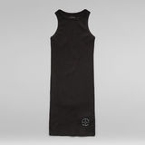 G-Star RAW® Engineered Rib Tank Top Dress C Black