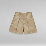 G-Star RAW® Pleated A-Line Shorts Beige