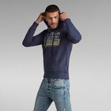 G-Star RAW® Originals Hooded Sweater Medium blue