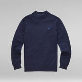 G-Star RAW® Premium Core Mock Turtle Knit Medium blue