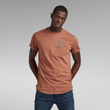 G-Star RAW® Lash Small Graphic T-Shirt Brown