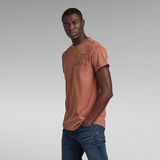 G-Star RAW® Lash Small Graphic T-Shirt Brown