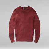 G-Star RAW® Logo Structure Knitted Pullover Braun