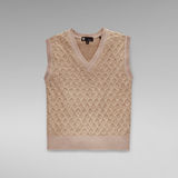 G-Star RAW® Knitted Spencer Cable Beige
