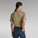 G-Star RAW® Regular Fit T-Shirt Overdyed Braun
