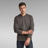 G-Star RAW® Lightweight V-Neck Sweater Grey