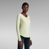 G-Star RAW® Rolled Edge Long Sleeve Top C Green
