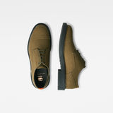 G-Star RAW® Vacum Derby Shoes Green both shoes