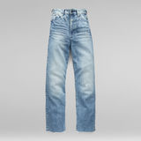 G-Star RAW® Tedie Ultra High Straight Ripped Edge Ankle Jeans Light blue