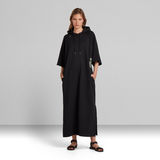 G-Star RAW® Long Hooded Sweat Dress Black
