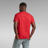 G-Star RAW® Flock Hamburger Logo T-Shirt Red