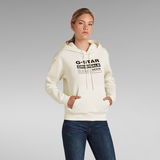 G-Star RAW® Premium Core Originals Logo Hooded Sweatshirt Weiß