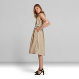 G-Star RAW® Fit And Flare Dress Beige