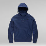 G-Star RAW® Pocket Detail Loose Hooded Sweater Medium blue