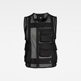 G-Star RAW® E Utility Mesh Vest Black model front