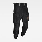 G-Star RAW® E Relaxed Tapered Cargo Pants Black model back zoom
