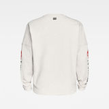 G-Star RAW® E Sleeve Graphic Sweater Multi color model side