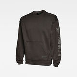 G-Star RAW® Sleeve Graphic Sweater Grey flat front