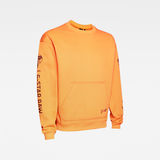 G-Star RAW® Sleeve Graphic Sweater Orange model back