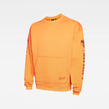 G-Star RAW® Sleeve Graphic Sweater Orange flat front