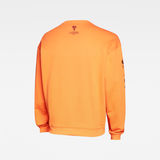 G-Star RAW® Sleeve Graphic Sweater Orange flat back