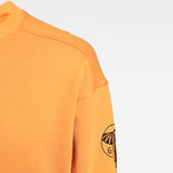 G-Star RAW® Sleeve Graphic Sweater Orange creative shot