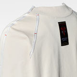 G-Star RAW® Raglan Crewneck Tape Detail Sweater Beige creative shot