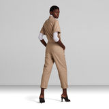 G-Star RAW® Short Sleeve Workwear Jumpsuit Beige
