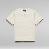 G-Star RAW® T-shirt Back Logo Loose Beige