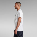 G-Star RAW® T-shirt Pocket Logo Blanc