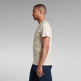 G-Star RAW® T-Shirt Back Logo Slim Beige