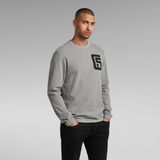 G-Star RAW® Lightweight Chest Graphic Sweater Grey