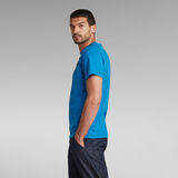 G-Star RAW® Badge Logo+ T-Shirt Midden blauw
