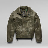 G-Star RAW® Vintage Short Leather Jacket Green