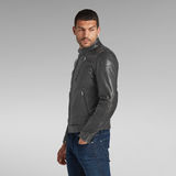 G-Star RAW® Rider Leather Jacket Grey