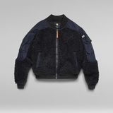 G-Star RAW® Teddy Bomber Zip Through Sweater Dark blue