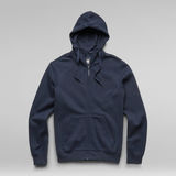 G-Star RAW® Premium Core Hooded Zip Sweater Donkerblauw