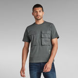 G-Star RAW® T-shirt Pocket Loose Gris