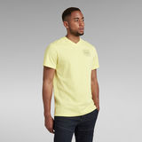 G-Star RAW® T-Shirt Back Logo Slim Yellow