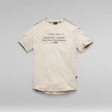 G-Star RAW® T-shirt Graphic Lash Text Blanc