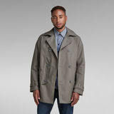 G-Star RAW® Double Breasted Trench Grey