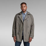 G-Star RAW® Double Breasted Trenchcoat Grau