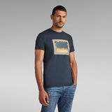 G-Star RAW® T-shirt Covered Originals Bleu foncé