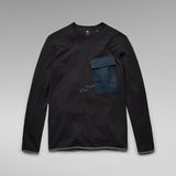 G-Star RAW® Lightweight Slanted Pocket Sweater Black