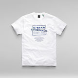 G-Star RAW® T-shirt Originals Logo Blanc