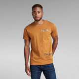G-Star RAW® Multiple 7411 T-Shirt Braun