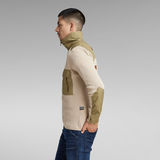 G-Star RAW® Cargo Zip Knitted Pullover Weiß