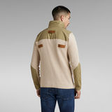 G-Star RAW® Cargo Zip Knitted Sweater White