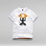 G-Star RAW® Canoe Colorblock T-Shirt Weiß